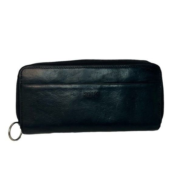 Roots Black Faux Leather Wallet - Picture 16 of 16
